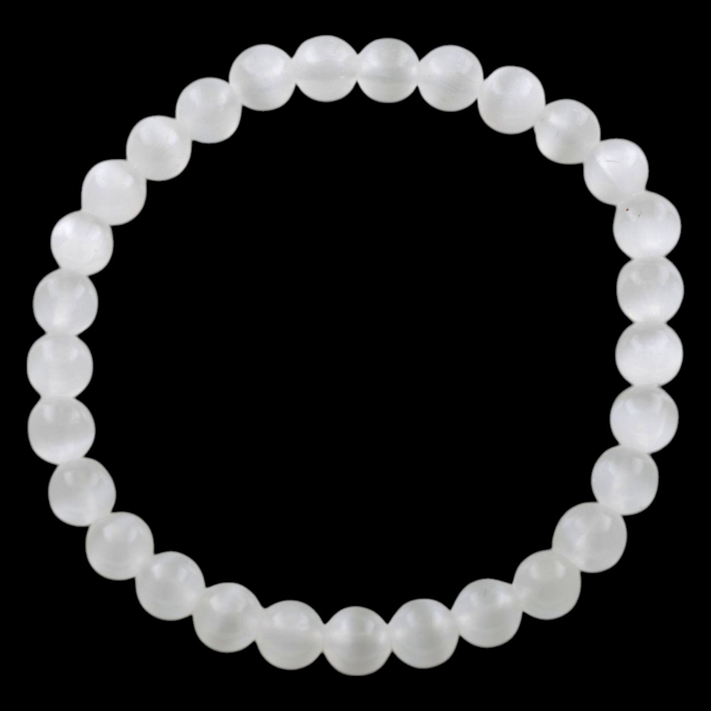 PULSERA MINERAL SELENITA 6MM REF. 8