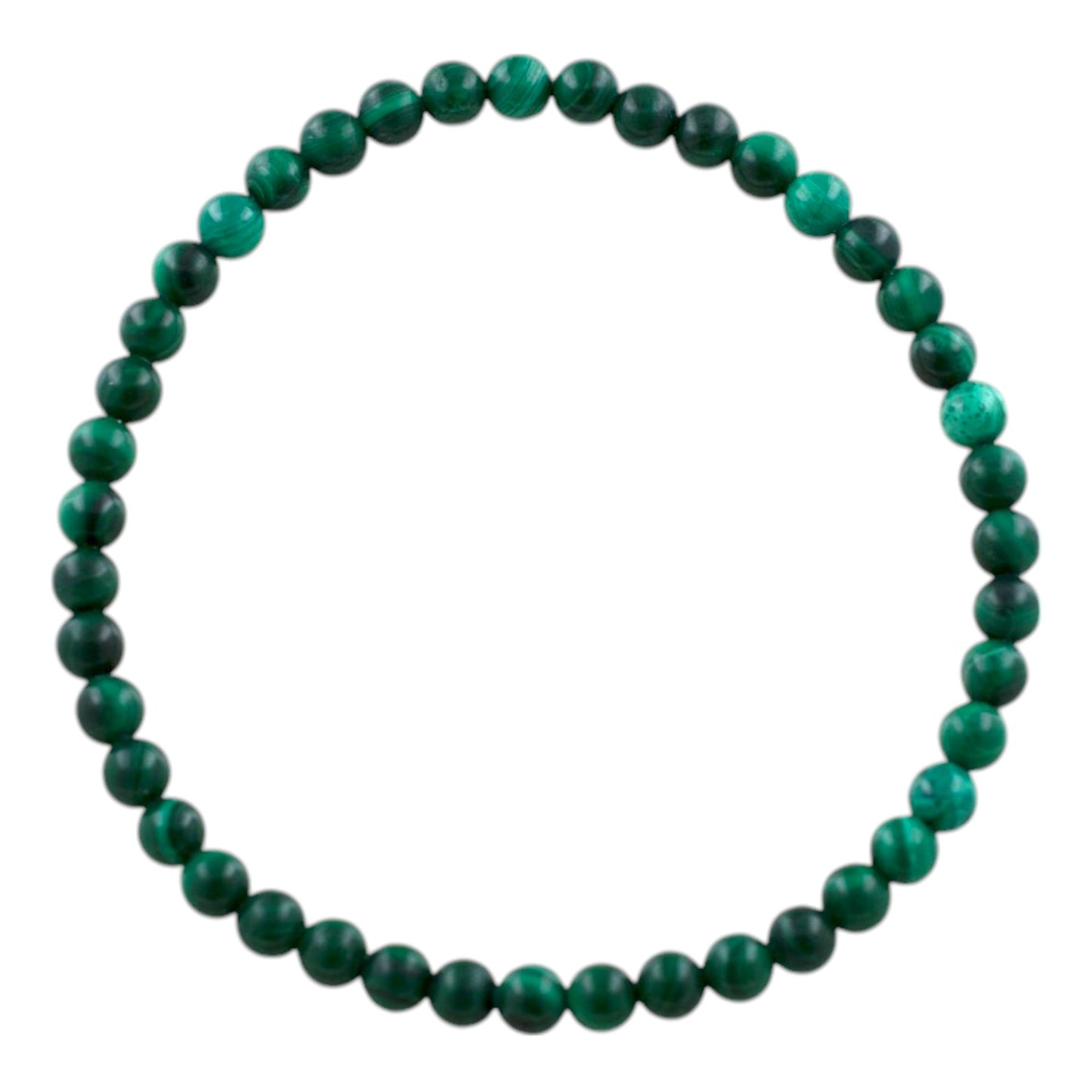 PULSERA MINERAL MALAQUITA 4MM REF. 11