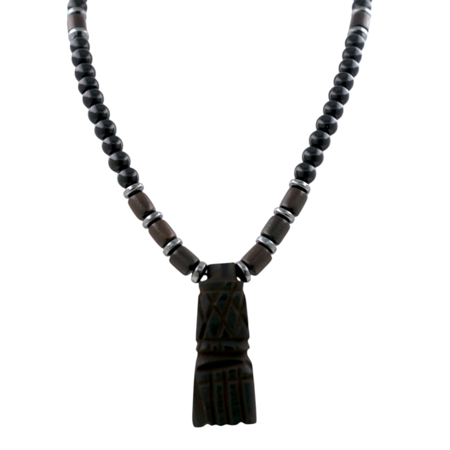 Colgante Puño Azabache y Bolas de Turmalina REF 9
