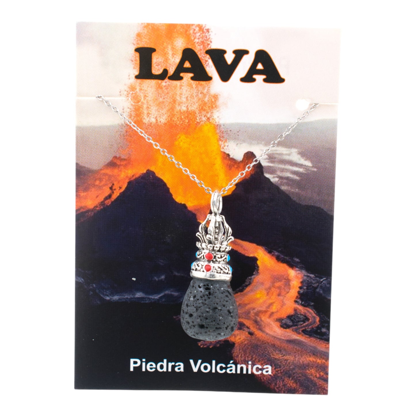Colgante acero Dorge Vajra con Lava REF 5
