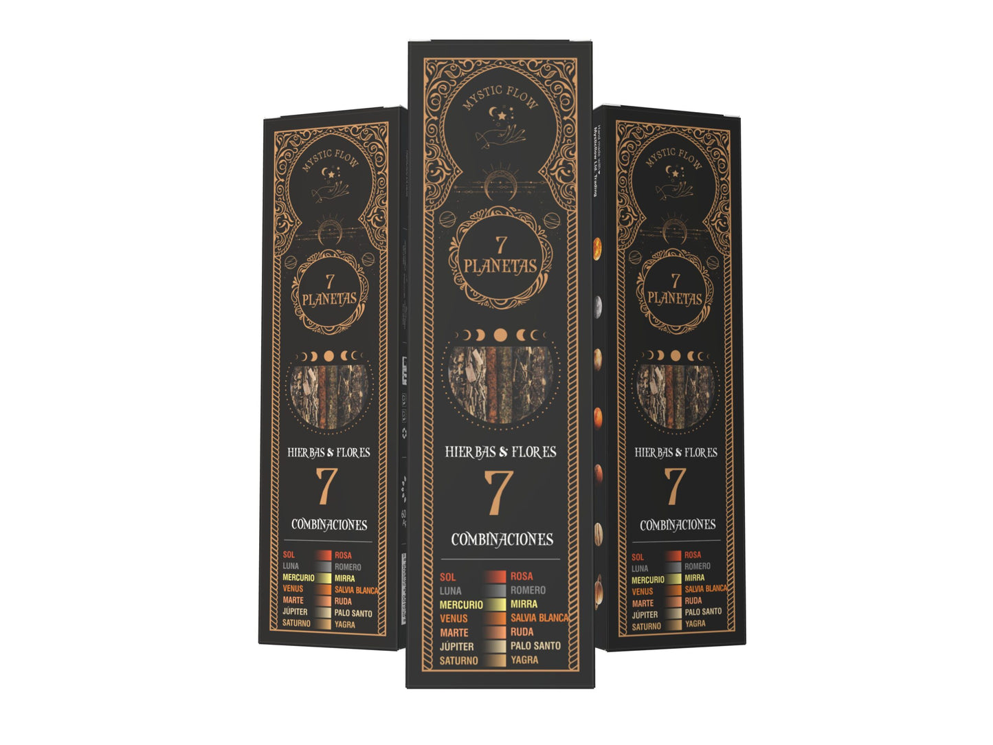 Incienso 7 Planetas 7 Hierbas & Flores Mystic Flow (Pack 12 Cajas)