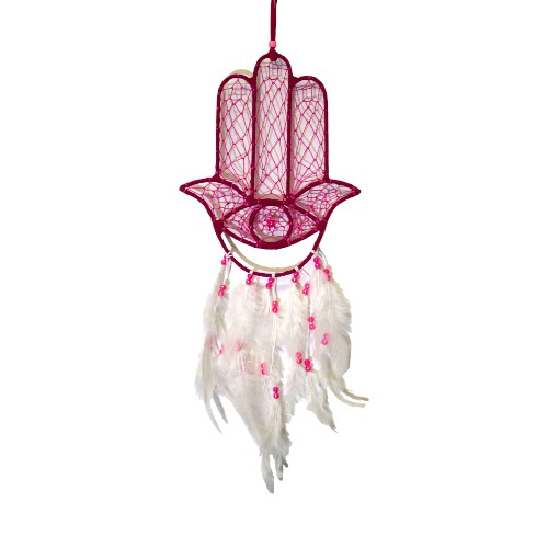 ATRAPASUEÑOS MANO DE FÁTIMA REF 590 - 1 FUCSIA