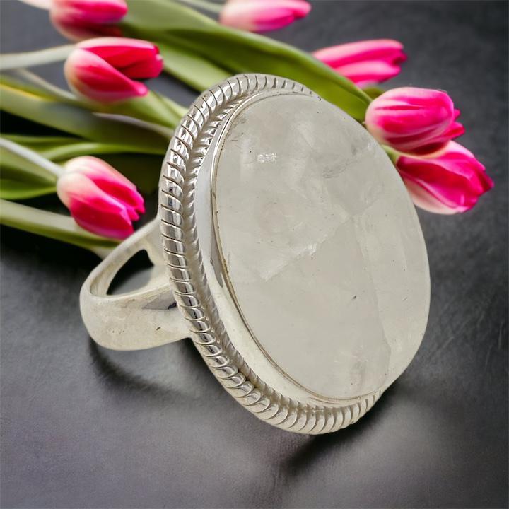 Anillo Plata LABRADO MINERAL PIEDRA LUNA REF1190