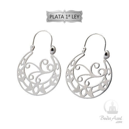 Arete Canario Plata de Ley REF. 1490