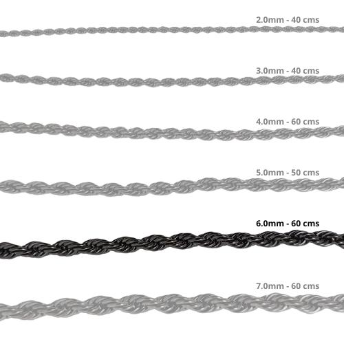 Cadena Acero inoxidable CORDON 6.0 - 60 CM NEGRO