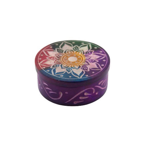 Caja 3" Piedra Lila Flor REF 290 - Mod 03