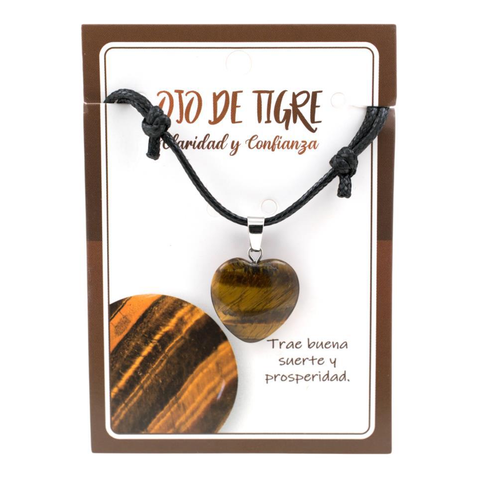 Colgante Corazón OJO DE TIGRE 3