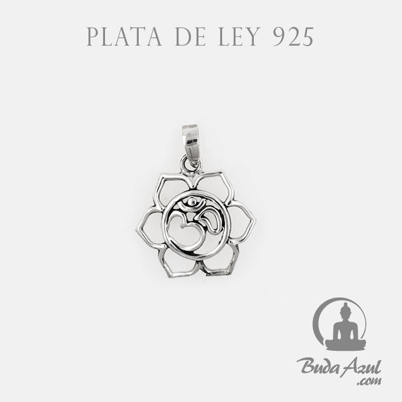 Colgante Plata OM FLOR DE LOTO REF. 390
