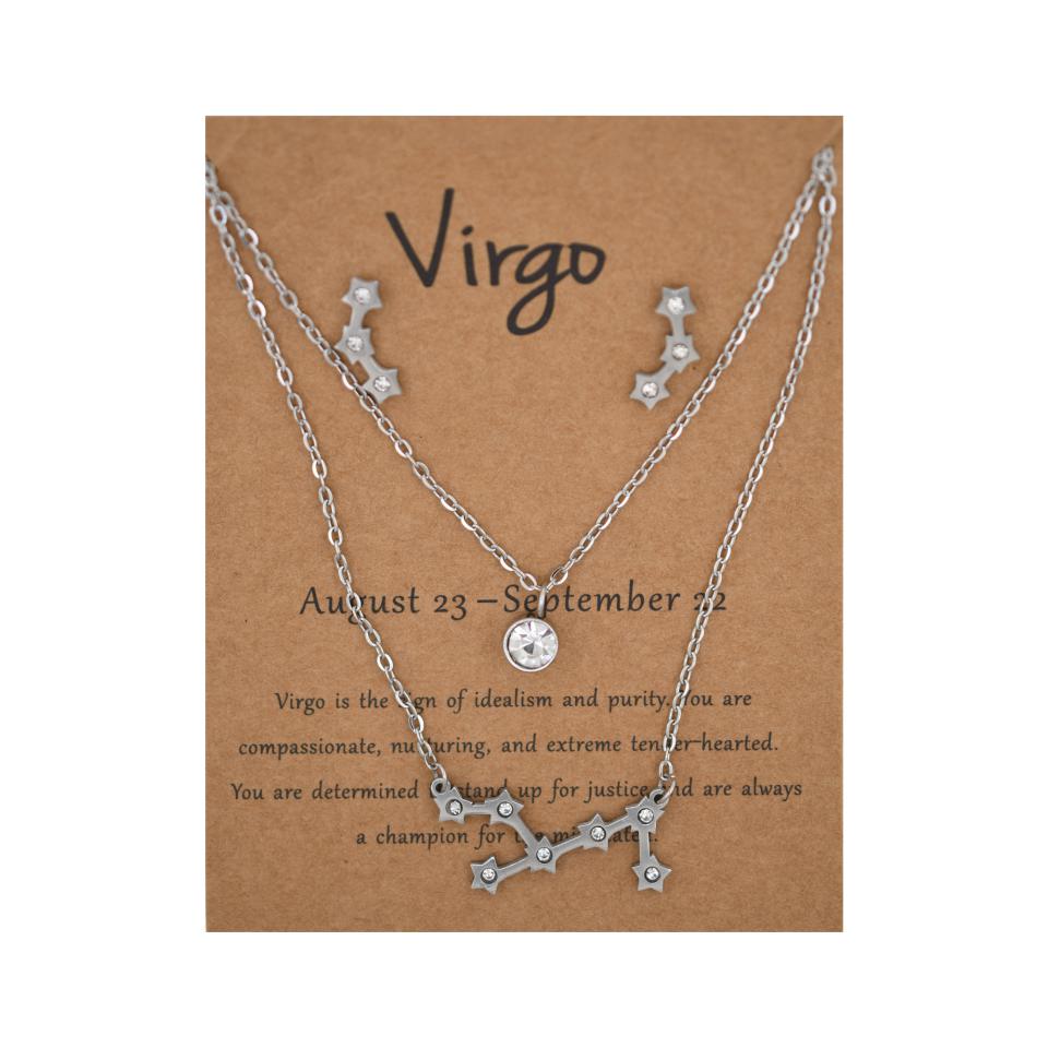 Conjunto Acero Pendiente más colgante Virgo