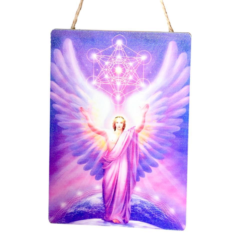 Cuadro madera mensaje 12x17cm - METATRON