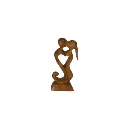 FIGURA MADERA ABSTRACTA CORAZÓN 20CM REF 590-12