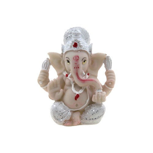 Figura Ganesh 8,5cms – Blanco 33444-4D