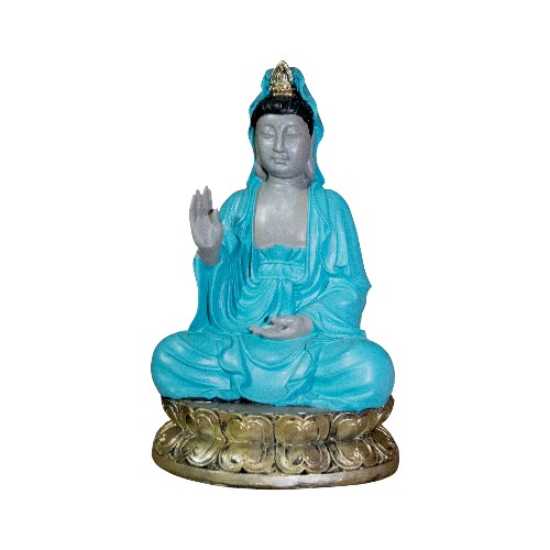 Figura Kuan Yin 24cm Celeste LW2501