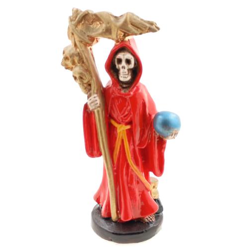 Figura Santa Muerte 12 cms. - ROJO