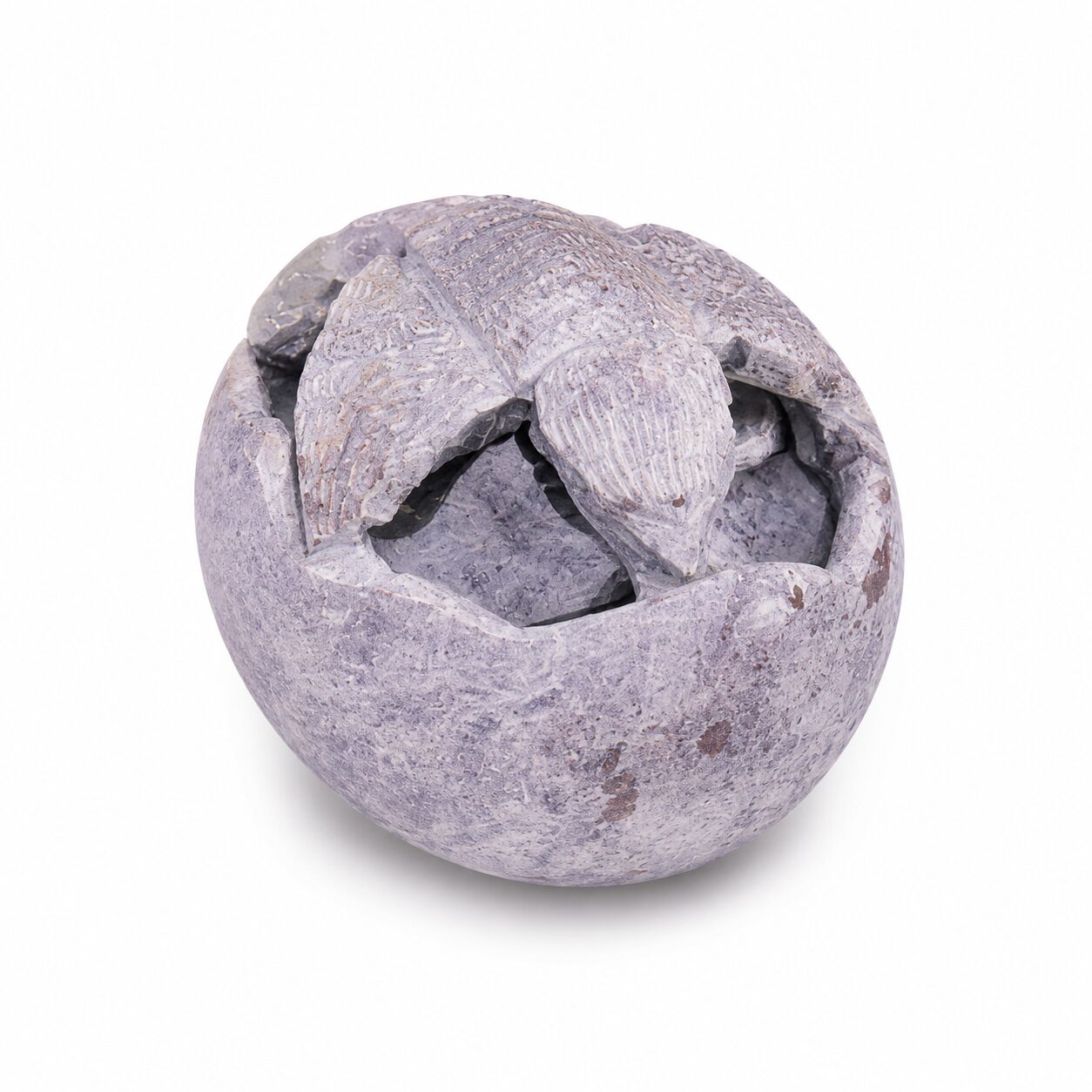 Pisapapeles Decorativo Egg Baby Modelo 1 de Piedra con Ave Tallada