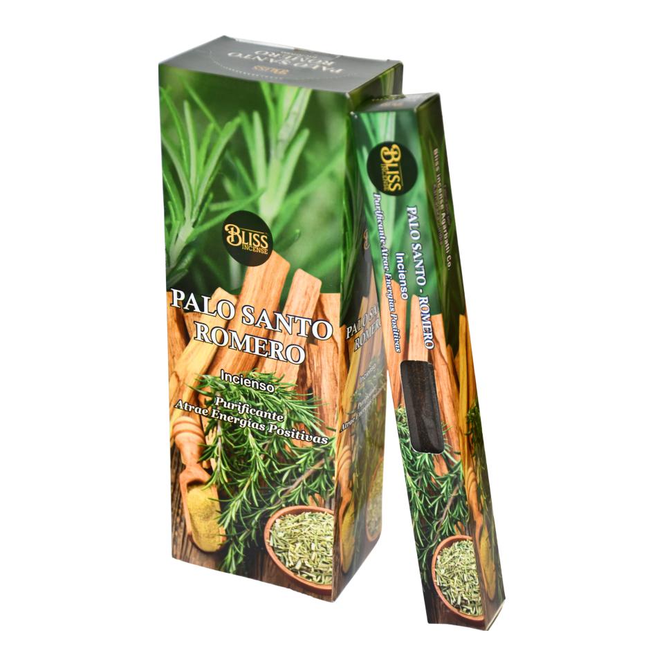 Incienso BLISS Palo Santo - Romero Pack 6 cajas