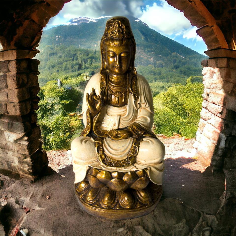 KUAN YIN 26 CM REF. 1190 - 6 - BLANCO