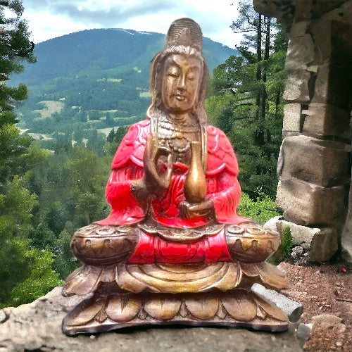 KUAN YIN 30 CM REF 1290 - 5 ROJO