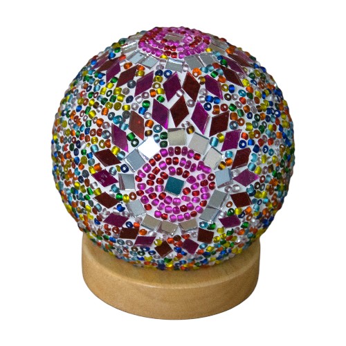 Lámpara Mosaico Rosa 7077-9 USB
