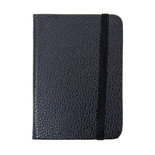 Libreta de bolsillo corrugado - Negro REF 075