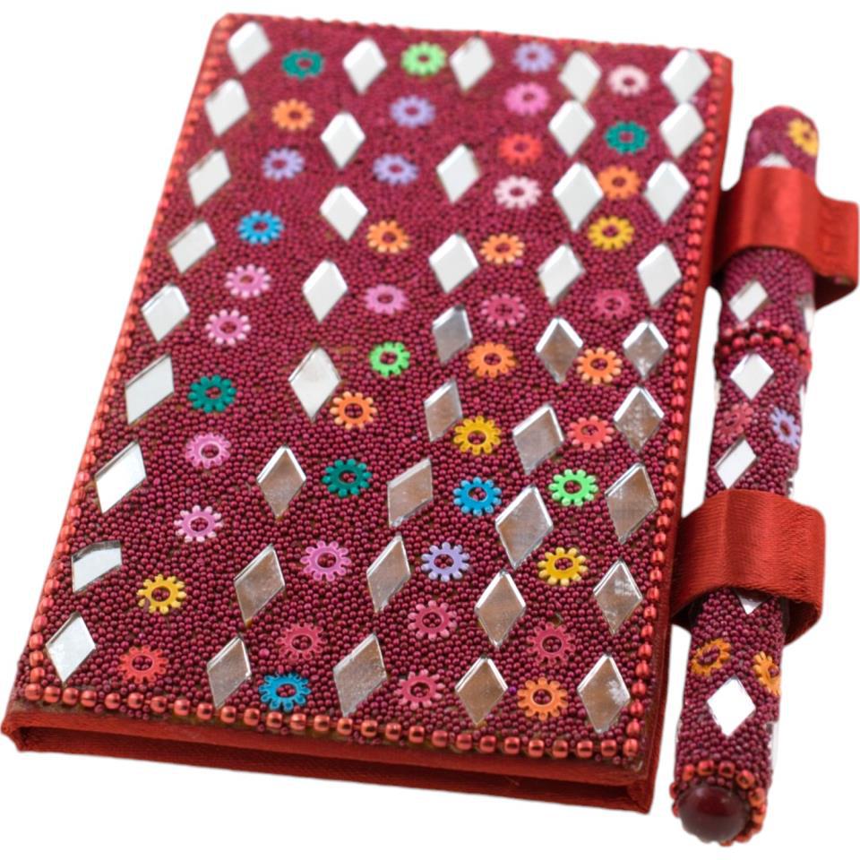 Libreta espejos 12,5cm x7,5cm - Roja
