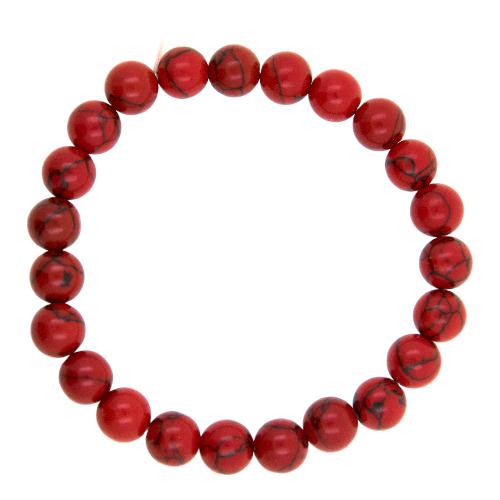 PULSERA MINERAL CORAL 8MM REF. 3