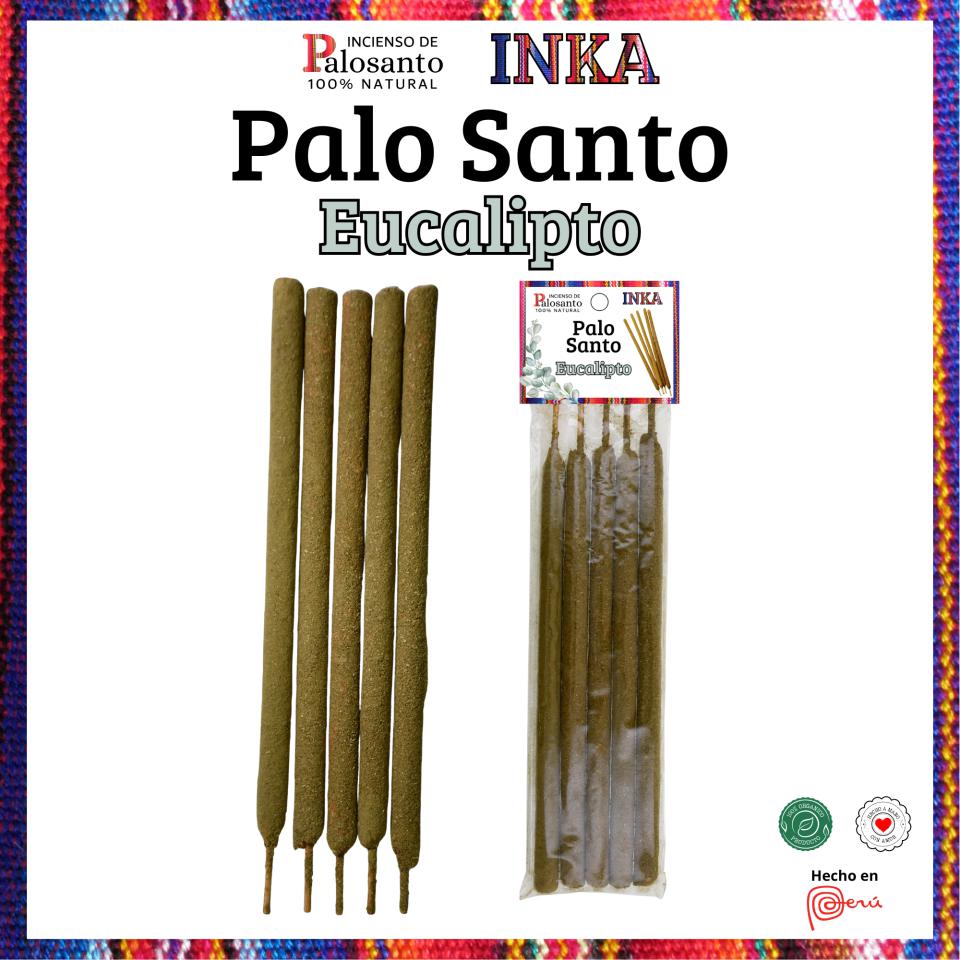Palo Santo Varilla Gruesa 5 Uds. INKA - EUCALIPTO
