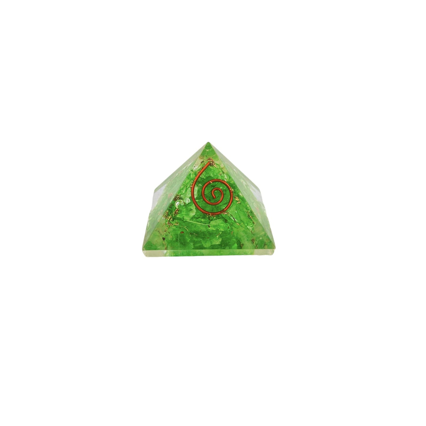 PIRAMIDE ORGONITA MINI 25 MM PERIDOTO