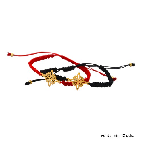 Pulsera Tejida Nudo Bruja Dorado E5797-8
