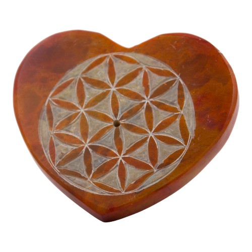 Quemador Piedra forma Corazón - NARANJA 200