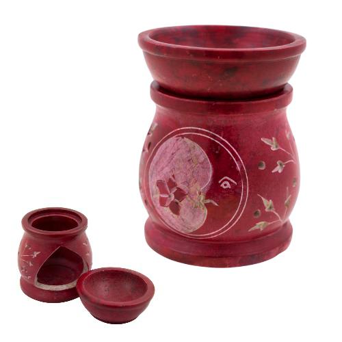 Quemador aceite PIEDRA 2,5" luna rojo -9911