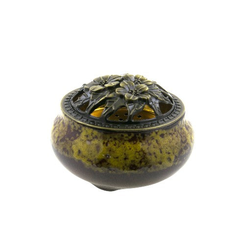 Quemador cerámica 10×5,5cm – Amarillo