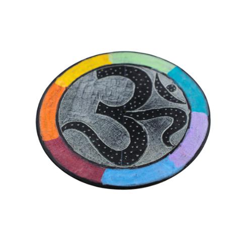 Quemador incienso piedra SIMBOLO OM 4" – REF 240