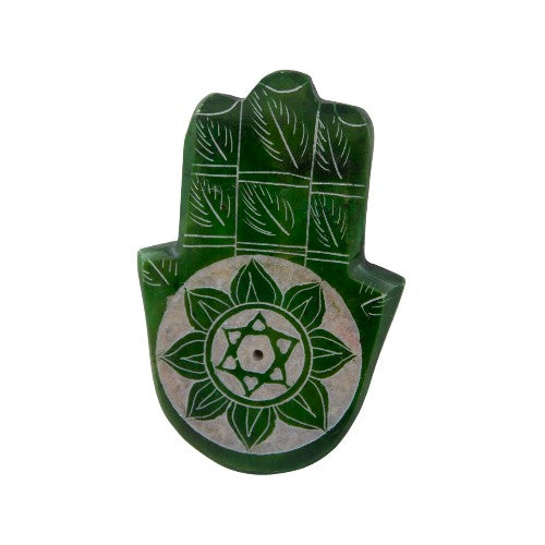 Quemador Mano de Fátima Verde 9x6 cm - REF 240