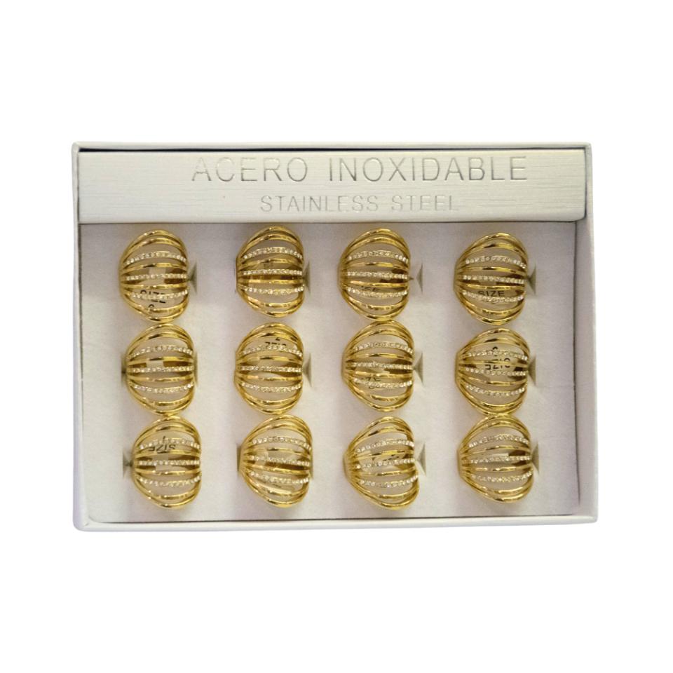 SET 12 ANILLOS DE ACERO – MOD. 50 Ref. 5
