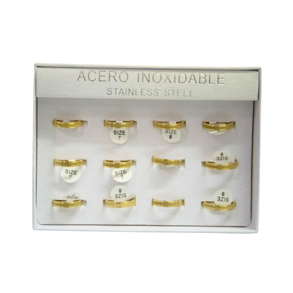 SET 12 ANILLOS DE ACERO – MOD. 65 Ref. 3