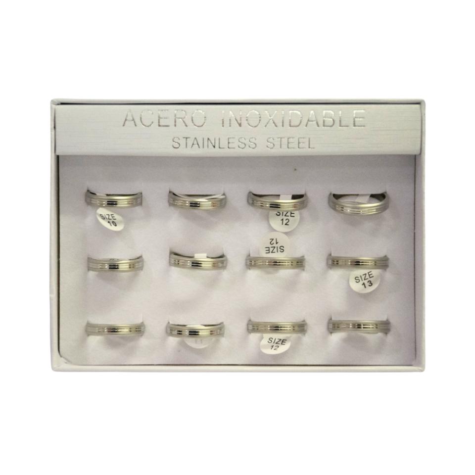 SET 12 ANILLOS DE ACERO – MOD. 67 Ref. 3