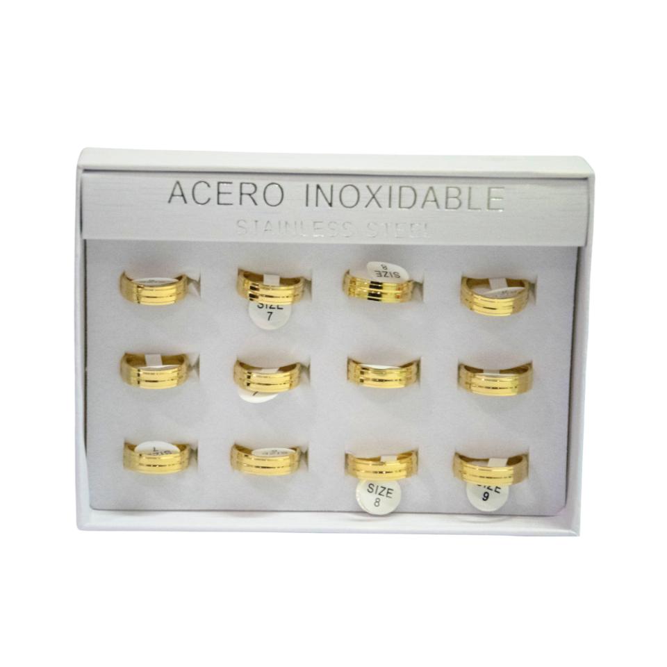 SET 12 ANILLOS DE ACERO – MOD. 68 Ref. 3