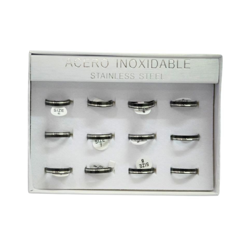 SET 12 ANILLOS DE ACERO – MOD. 69 Ref. 3