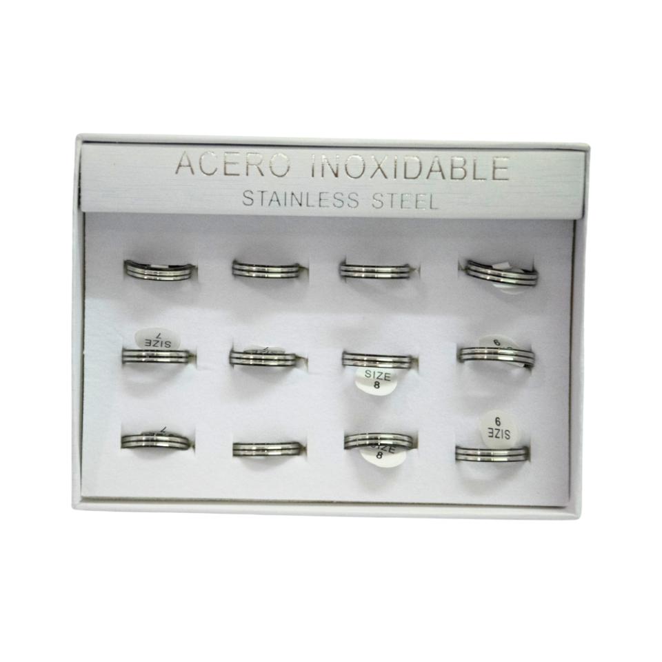 SET 12 ANILLOS DE ACERO – MOD. 70 Ref. 3