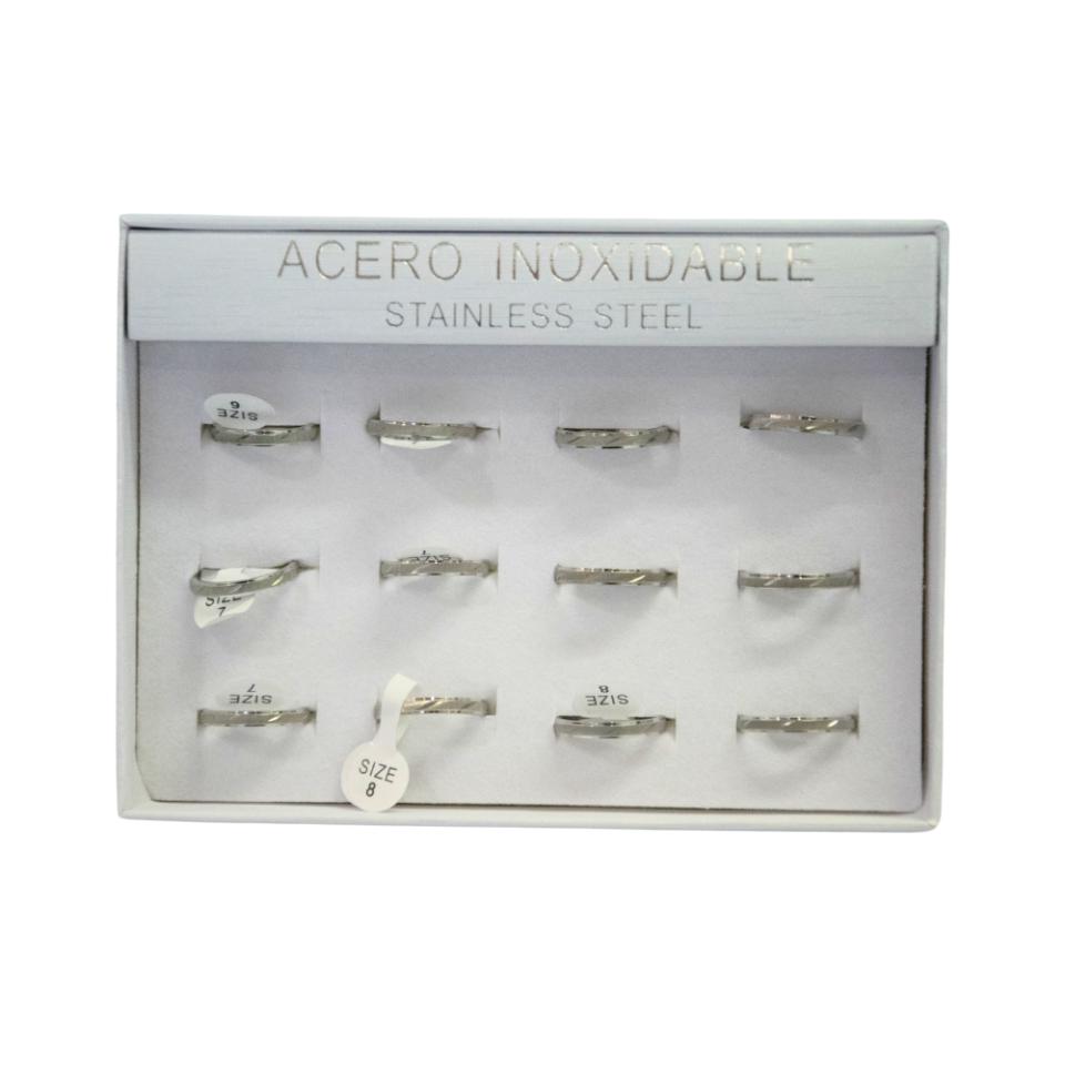 SET 12 ANILLOS DE ACERO – MOD. 83 Ref. 2