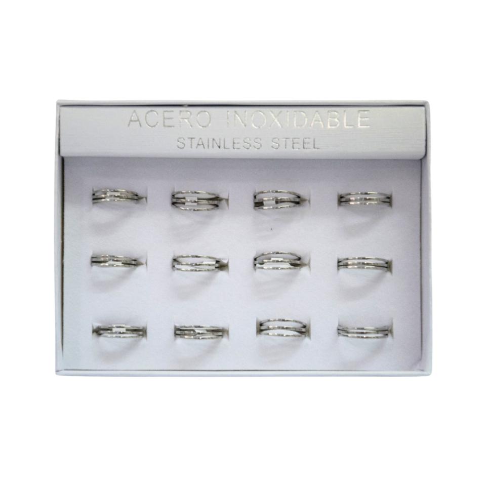 SET 12 ANILLOS DE ACERO – MOD. 93 Ref. 1
