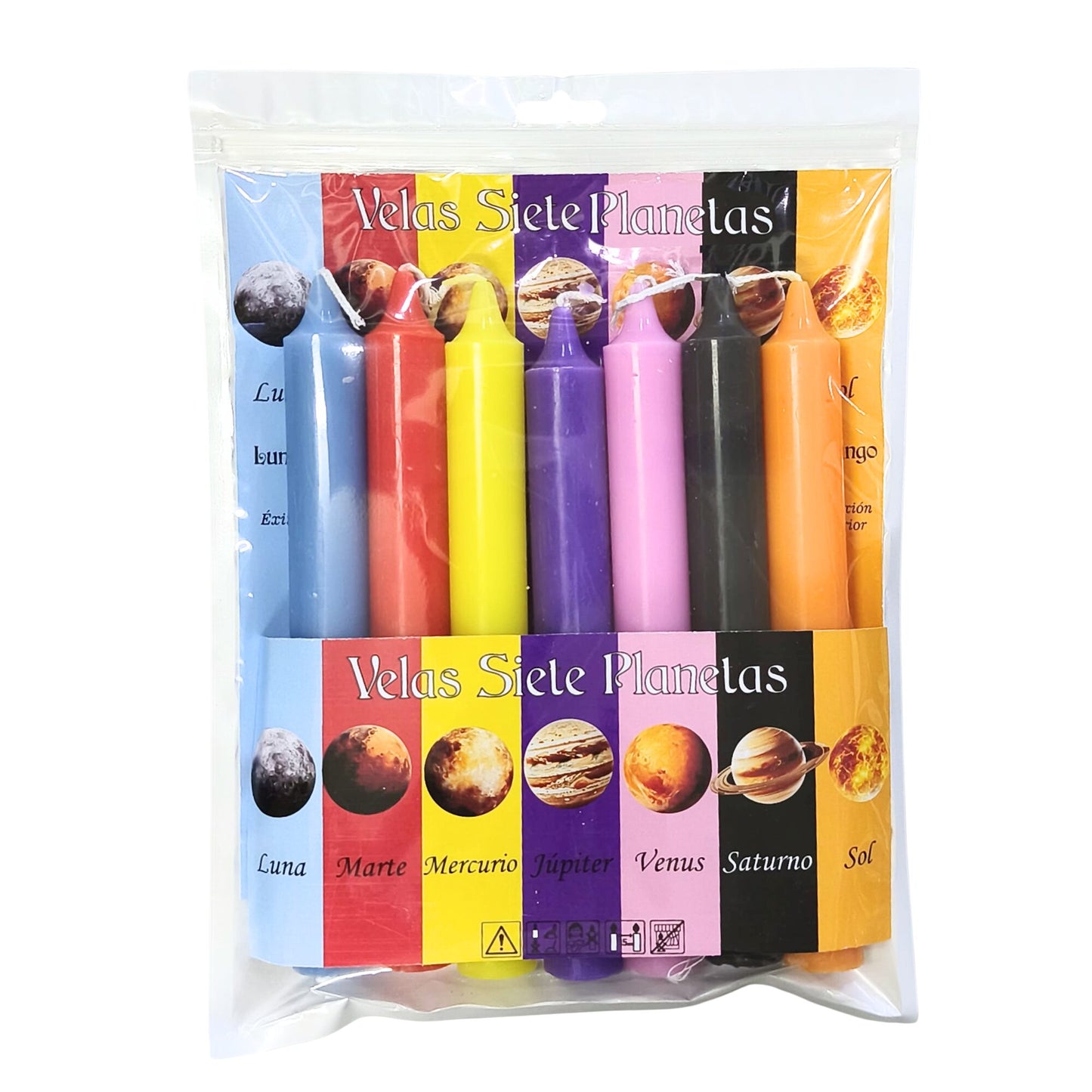 Set Velas 7 Planetas 19 cm – Energía Planetaria, Equilibrio y Armonización