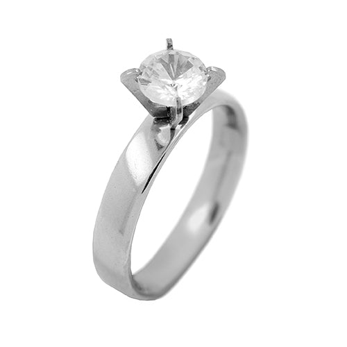 SET 12 ANILLOS DE ACERO - ANILLO CON CIRCONITA