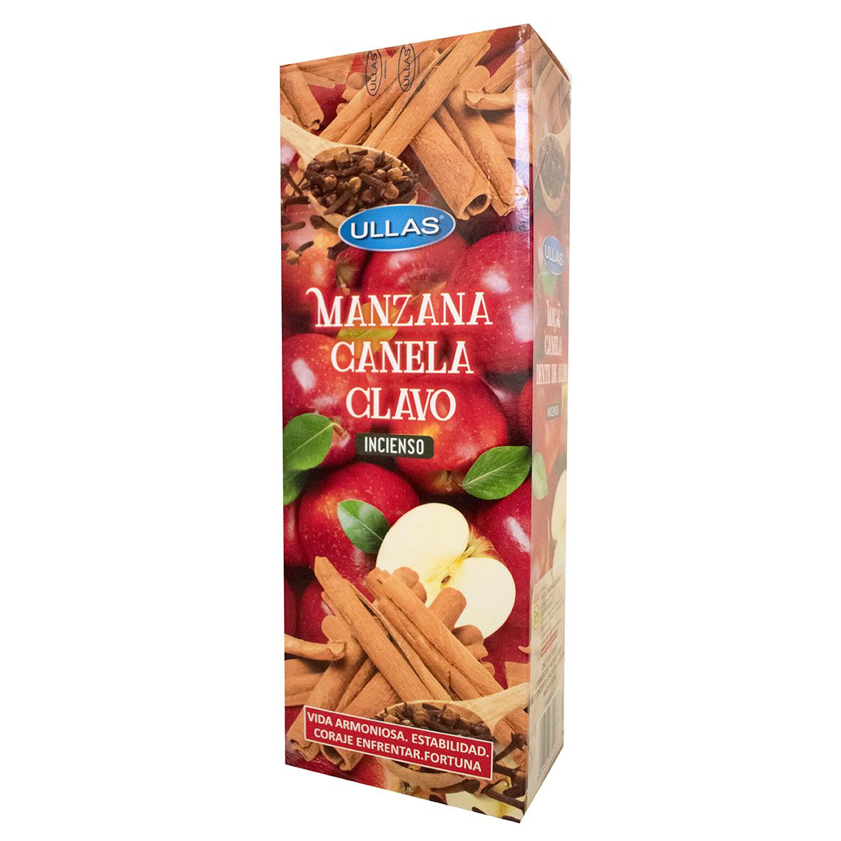 Incienso MANZANA CANELA CLAVO 6 cajitas 120 grs. ULLAS