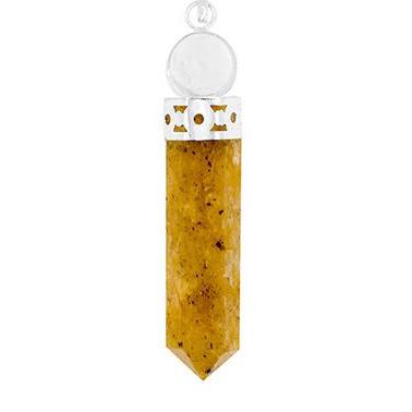 COLGANTE PUNTA BOLA MINERAL CITRINO
