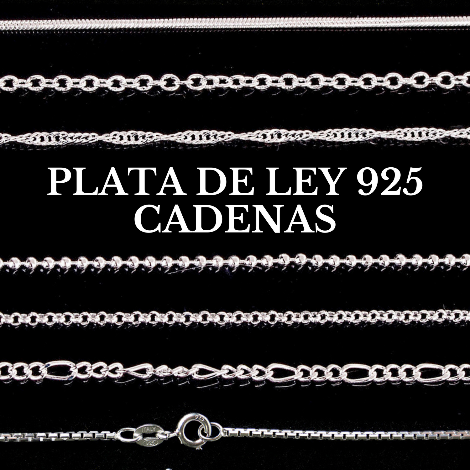 Cadenas Plata de Ley 925