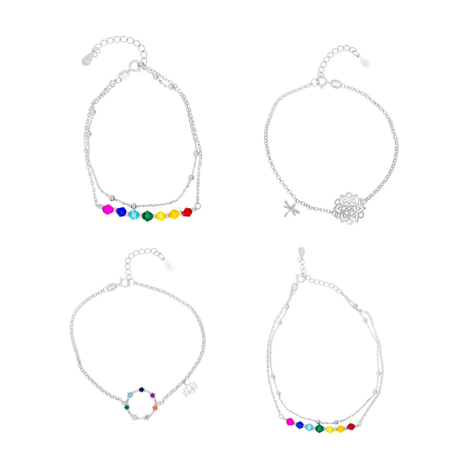 Tobilleras Plata de Ley 925
