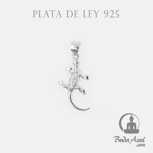 Colgante Plata de Ley 925 GECKO CIRCONITAS REF. 390