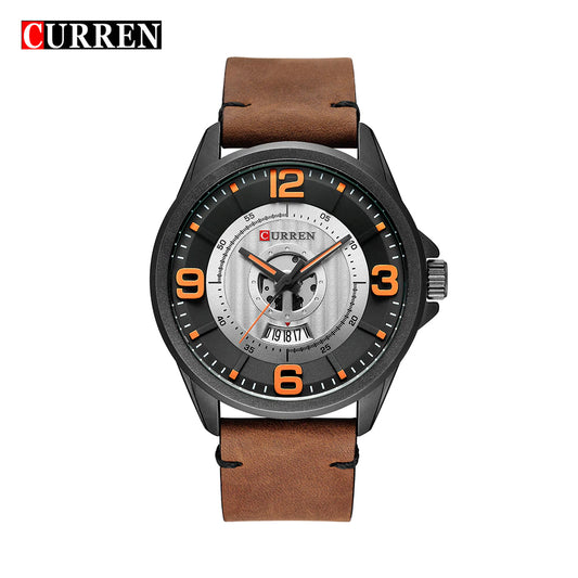 RELOJ CURREN HOMBRE M8305 MARRON-NARANJA